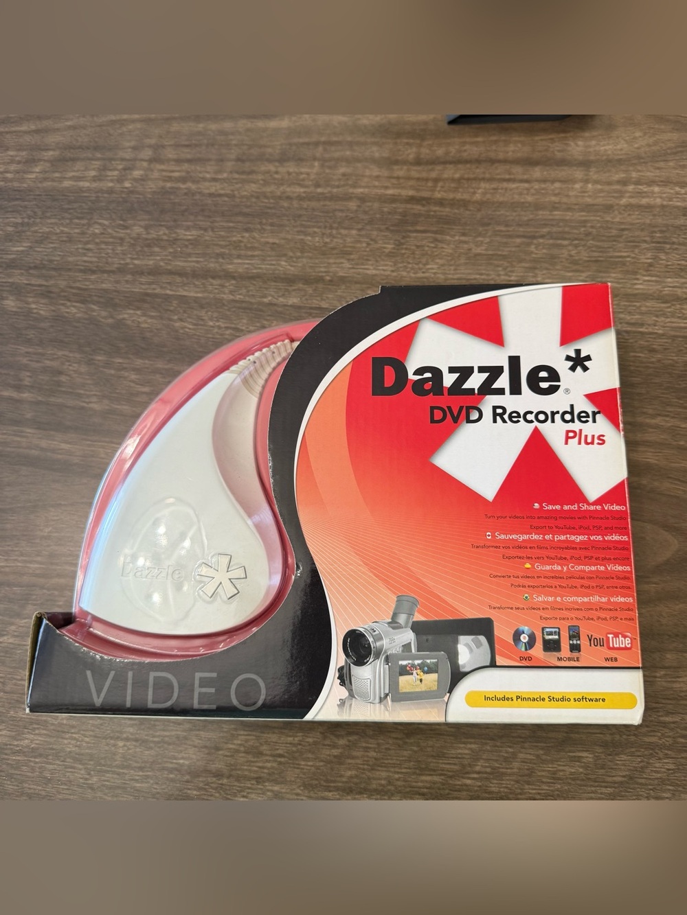 Dazzle DVD Recorder Plus in Pink and White